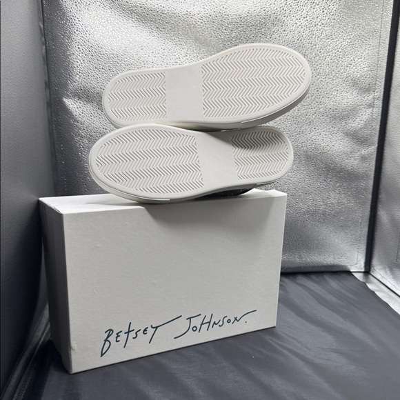 Betsey Johnson Glittery Black and Silver Sneakers - Picture 4 of 6